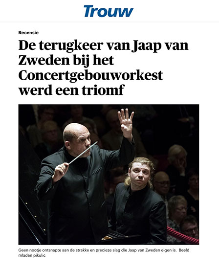 concertgebouworkest dirigent van zweden