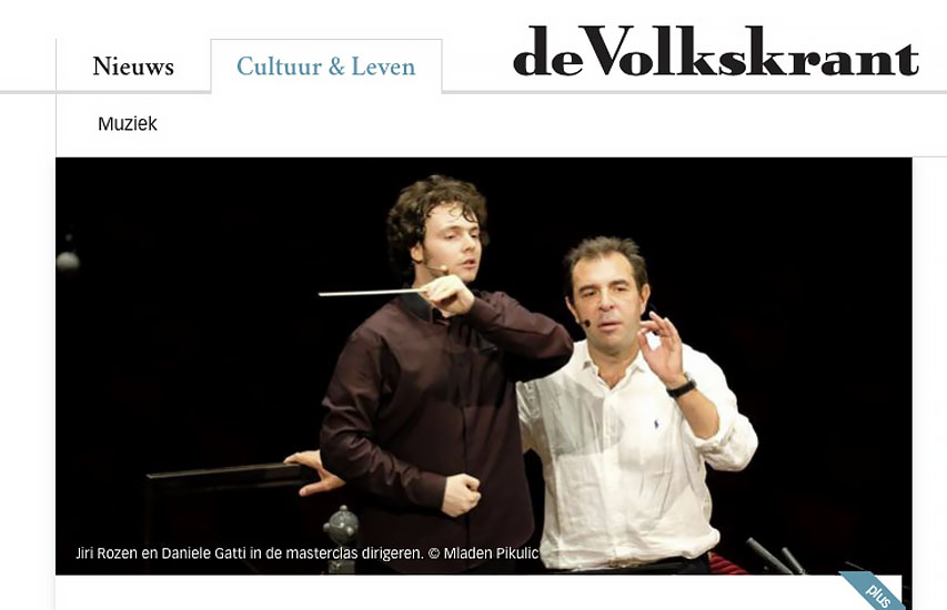 volkskrant daniele gatti nasterclass