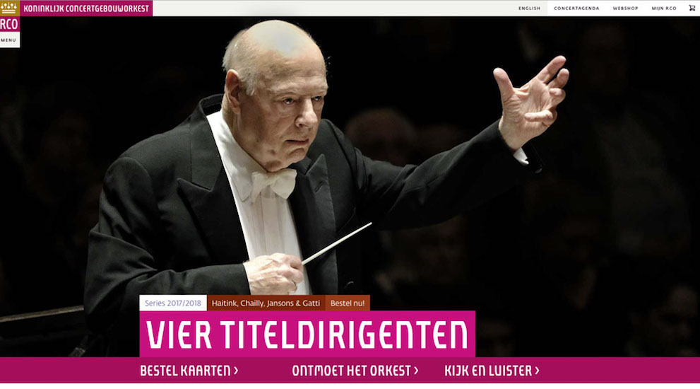 dirigent bernard haitink in viertitel dirigenten